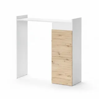 Vicco Alf Waschmaschinenschrank 99 x 98 cm Weiß/Eiche Holz