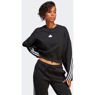 Sweatshirt ADIDAS SPORTSWEAR "FUTURE ICONS 3-STREIFEN" Gr. XL (46/48), schwarz (black) Damen Sweatshirts