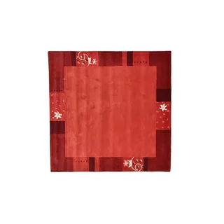 THEKO Wollteppich ¦ rot ¦ Wolle ¦ Maße (cm): B: 200 H: 1,3