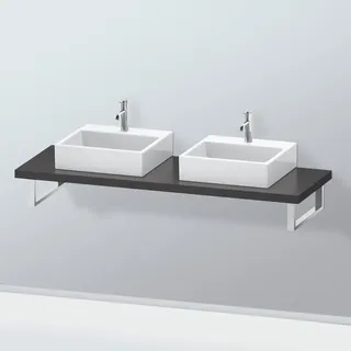 Duravit L-Cube Konsolenplatte, 2 Ausschnitte, LC103C08080#140,