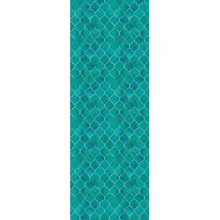 Queence Vinyltapete Aurora 90x300 cm 90 g Blau/Türkis