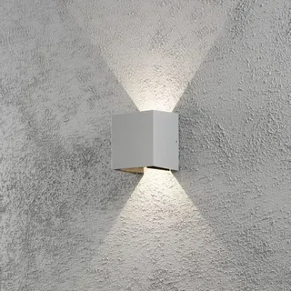 Konstsmide Außenwandleuchte Aluminium 13,5 cm inkl. Bewegungsmelder grau