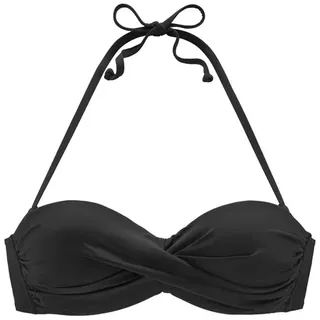LASCANA Bikini-Top Damen Schwarz 44 Cup D