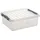 Q-Line Aufbewahrungsbox 50 x 40 x 18 cm 3-tlg. transparent/silber