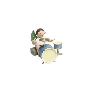 Wendt & Kühn Engel mit zweiteiligem Schlagzeug, sitzend
