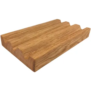 Kernholz "Vals – Stiftablage aus massiver Eiche| Schreibtisch Organizer | Stiftehalter aus Holz | Handarbeit aus Deutschland (Eiche)