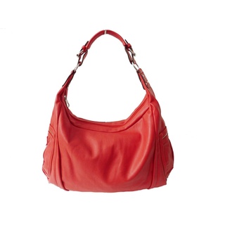 Taschen4life Umhängetasche große Damen Schultertasche 0259, Shoppertasche einfarbig, klassisch & modern rot