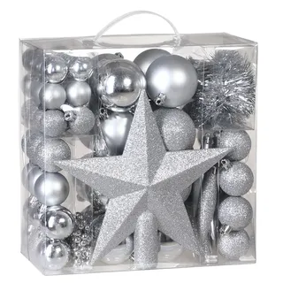DEUBA Weihnachtskugeln Christbaumschmuck 77tlg.