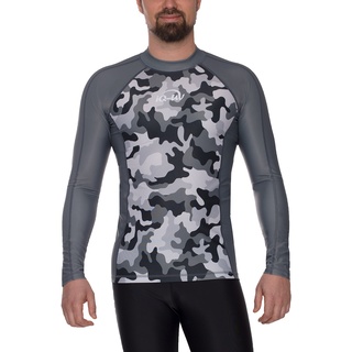 iQ-UV Herren UV Shirt Slim Fit Langarm Camouflage XL