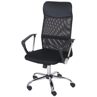 MCW Schreibtischstuhl Malm?, Atmungsaktive Rückenlehne und Sitzfläche, Ergonomiebetonte Materialbeschaffenheit schwarz
