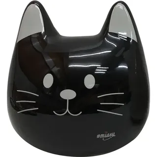 MIAOU Katze Spardose schwarz - schwarz