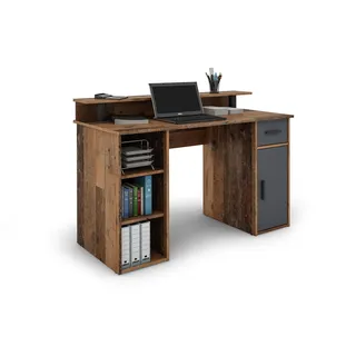 byLIVING Schreibtisch Diego old wood optik/anthrazit