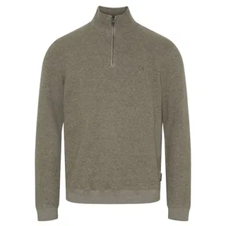 Sea Ranch Troyer Cromwell Herren Pullover Cromwell Uni - Sweatshirt mit halben Reißverschluss braun XXL