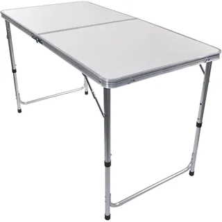 TroniTechnik® Gartentisch Tisch klappbar Kunststoff 120x60 cm Partytisch Buffettisch Klapptisch, zusammenklappbar ,Tragegriff