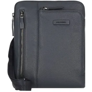 Piquadro Modus Umhängetasche Leder 22 cm blau