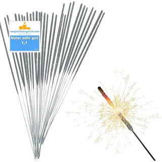 TK Gruppe Timo Klingler 100x Wunderkerzen 17 cm - Sternspritzer & Geburtstagskerzen für Partys & Hochzeit & Geburtstag - Silvester für Jugendlichen & Kinder