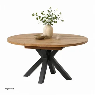 Hti-Living Ausziehtisch 110 - 150 cm oval beige