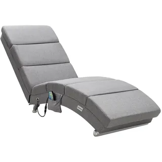 CASARIA Relaxliege London Massage Heizfunktion Ergonomisch Gepolstert 180kg Belastbarkeit Wohnzimmer Innen Chaiselongue Relaxsesse...