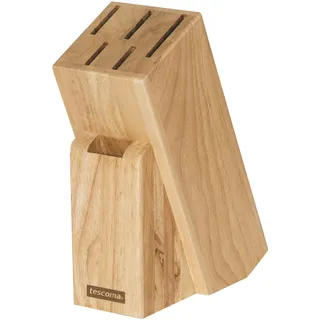Tescoma Messer-und Scherenblock, Holz, beige, 16 x 8 x 21 cm