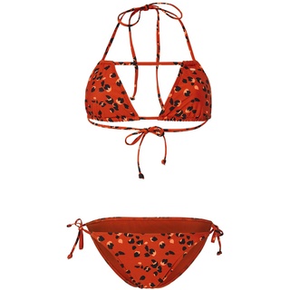 O'Neill Damen PW Capri Bondey Mix Bikinis, Red AOP, 40