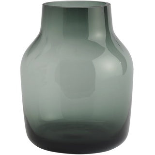 Muuto - Silent Vase, Ø 15 cm, dunkelgrün