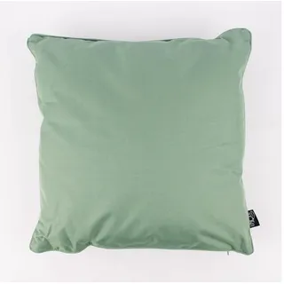 SCHÖNER LEBEN. Dekokissen Outdoor Kissen mit Kederumrandung einfarbig grün 45x45cm grün