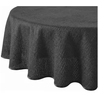 Stoffschmiede Gartentischdecke, Tischdecke Outdoor Wetterfest schwarz|weiß Oval | 160 cm x 220 cm