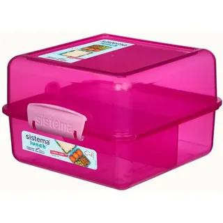 6x Sistema Lunch Cube, Lunchbox, Pink