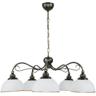 Licht-Erlebnisse Delmare 5-flg. E27 60 cm braun