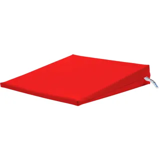 Sport-Tec Sitzkeilkissen VB 120 Sitzkissen Orthopädisch Keilkissen mit Kunstlederbezug, Auto Sitz Kissen, Büro Sitz Kissen, Sitzkeil, Rot