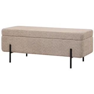 Giga Meubel Aufbewahrungsbank, Taupe, Metall, 110x40x45 cm, Garderobe, Garderobenbänke, Garderobenbänke