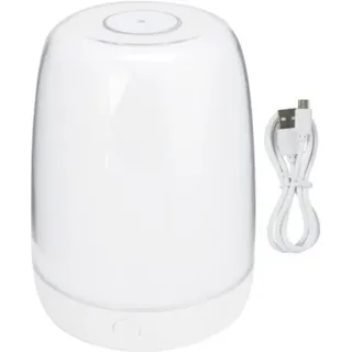 Berührungsempfindliche Tischleuchte, Warmweißes, Farbiges Led-nachtlicht Fürs Schlafzimmer, Usb-ladefunktion, Dimmbar, Stimmungsvolle Nachttischlampe (warmweißes, Farbiges Licht)