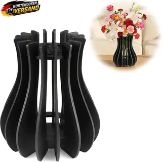 Vase Für Lego Blumen, Holzvase Für Lego Blumen(20 X 12Cm Schwarz) | Holzvase Für