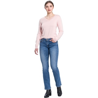 Cross Jeans Bootcut Lauren mit High Waist in Mittelblau-W31 / L36