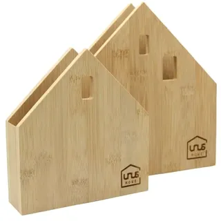 UNUS Serviettenhalter Haus Bambus in Natur | Gr.: onesize