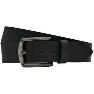 Ledergürtel ANNAMATONI "AnnaMatoni Herren Ledergürtel Zeitloses Design Gürtel 4cm breit", Herren, Gr. TW115 - 130cm Gesamtlänge, schwarz790, 100% Leder, Gürtel Ledergürtel