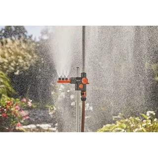 GARDENA Gartendusche Duo, höhenverstellbar, mit zwei Strahlformen, aus Kunststoff/Aluminium