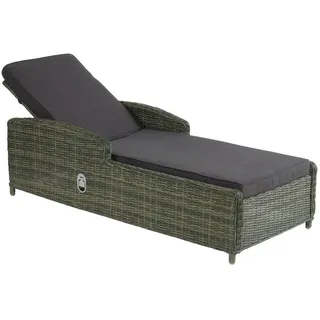 Inko Gartenlounge-Sessel Inko Lounge-Liege Leona Rattanoptik Sonnenliege Loungeliege 3 Farben