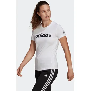 Adidas T-Shirt Damen - weiss, schwarz|weiß, M