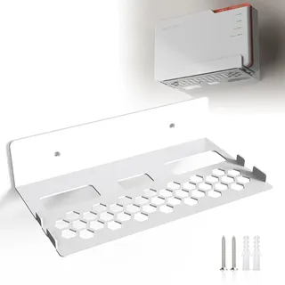 JLNJLE Metall Wandhalterung kompatibel mit AVM Fritz!Box 5690 Pro – Robuste Halterung mit integriertem Kabelmanagement & effizienter Wärmeableitung – Platzsparend & Stabil für Zuhause & Büro
