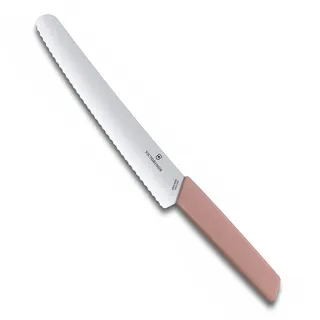Victorinox Swiss Modern Brot- und Konditormesser 22 cm apricot-rosa
