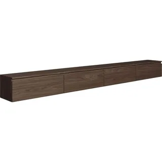 Selsey Bemmi TV-Lowboard 300 cm Walnuss Metall/Spanplatte