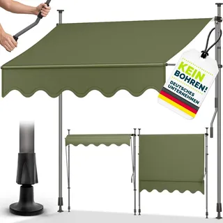 tillvex Klemmmarkise 400 cm grün