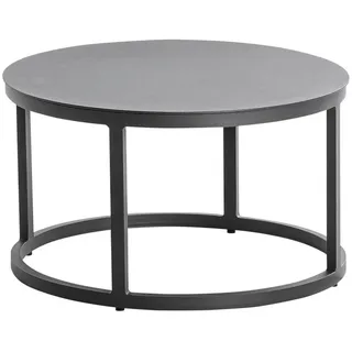 Niehoff Serra Loungetisch rund 60x36cm, Aluminium anthrazit