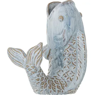 Bloomingville Creative Collection, Hiro Vase, Blau, Steingut,