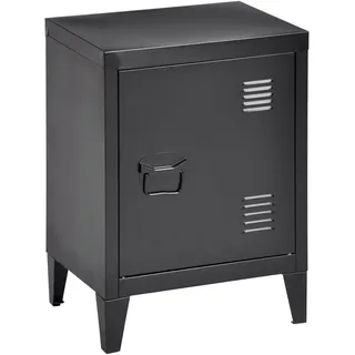 [en.casa] Nachtschrank Inari 30 x 40 x 57 cm Schwarz