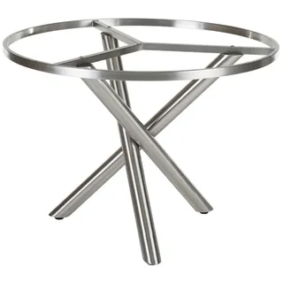 Diamond Garden San Marino Gartentisch Ø 100 x 73 cm Grau/Weiß