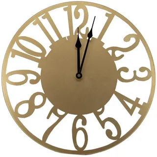 Art for the home Wanduhr Zahlen 40,0 cm 40 gold