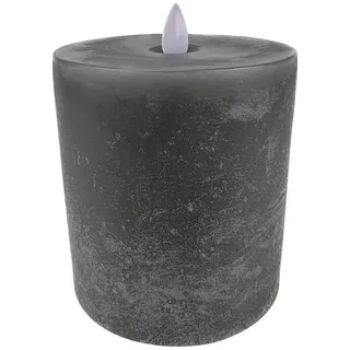 SOMPEX Flame LED Kerze 10 x 10,5 cm grau