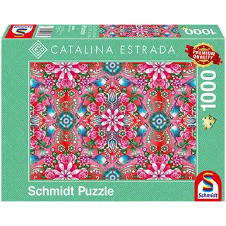 Schmidt Spiele Puzzle 59586 Catalina Estrada, Roter Rosenstock, 1000 Teile